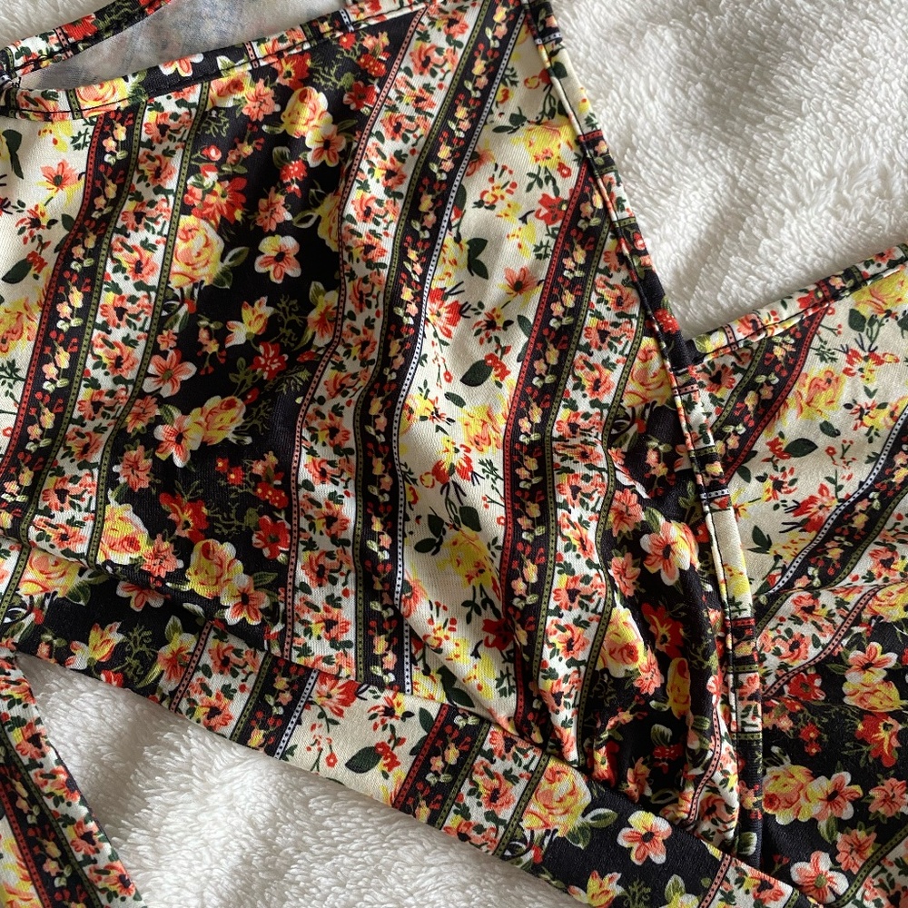 Shein Floral Tank- Tie Up